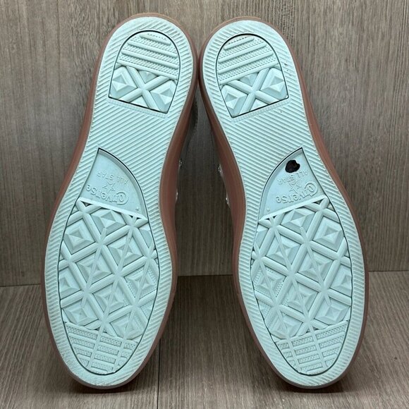 Converse Shoes M8 W10 Chuck Taylor All Star Low Sneakers Leather Beige 166446C - Picture 11 of 12